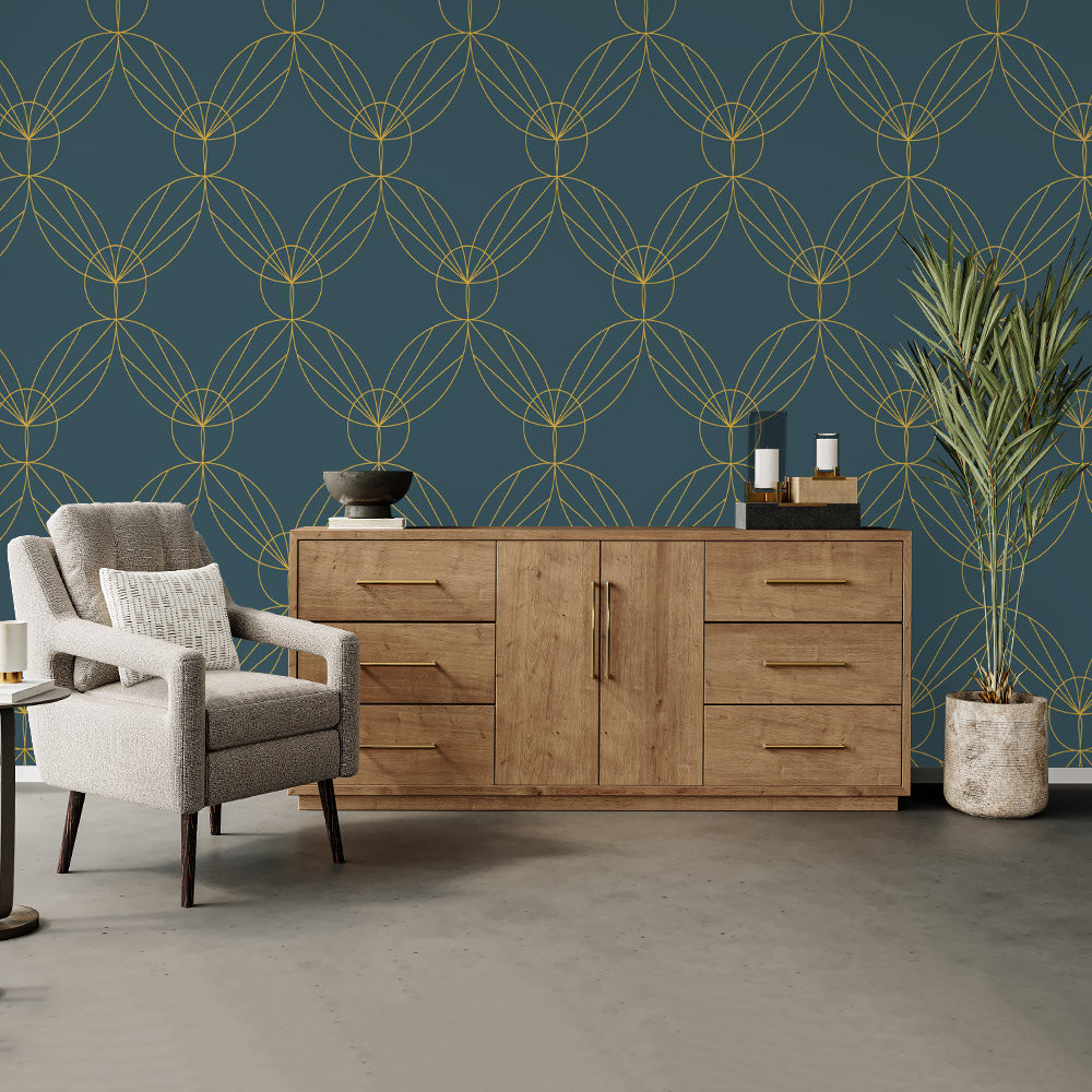 Geometric Art Deco Wallpaper