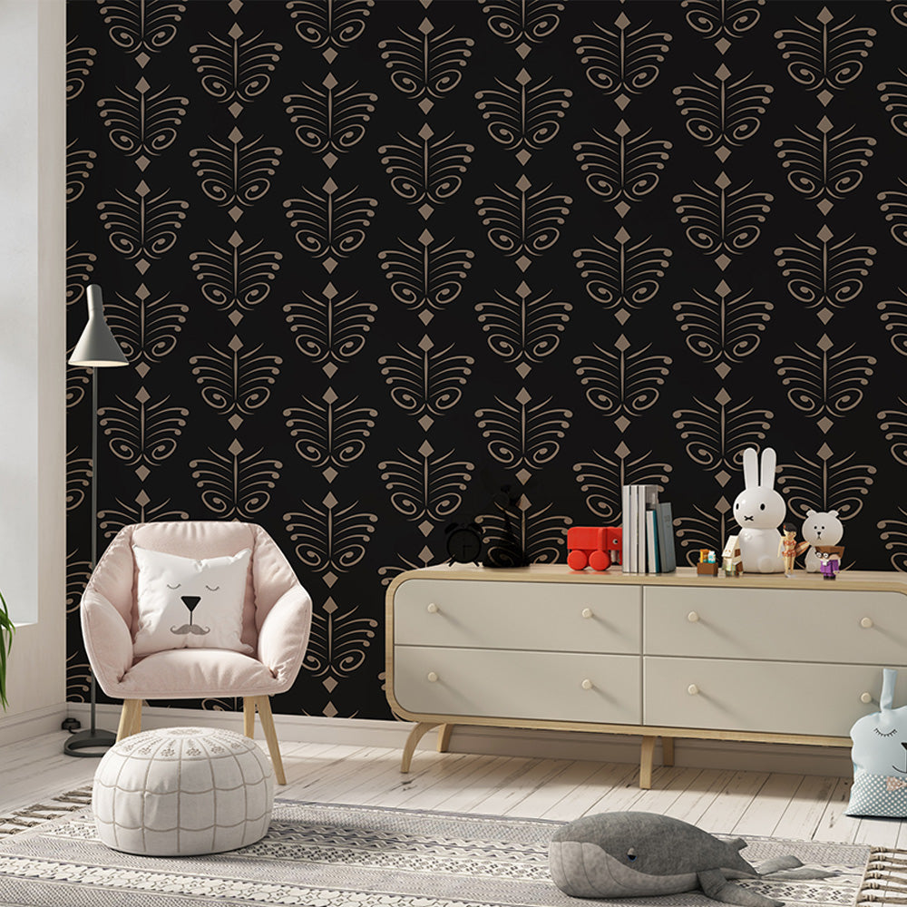 Black Premium Motif Wallpaper | Timeless Luxury