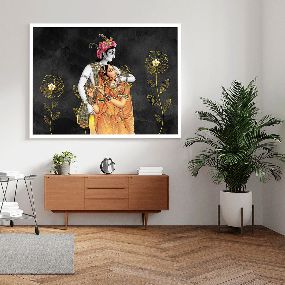 Vastu Friendly  Radha and Krishna Painting for Love and Harmony