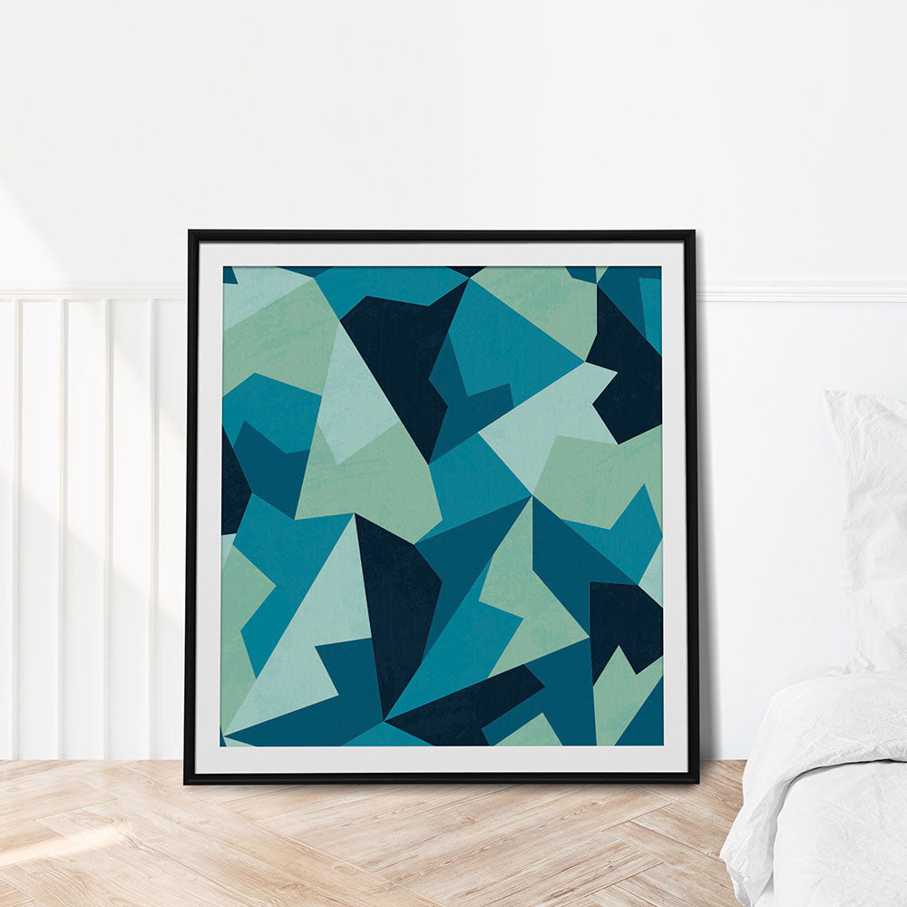 Symmetry in Motion: A Captivating Geometry Abstract Artwork