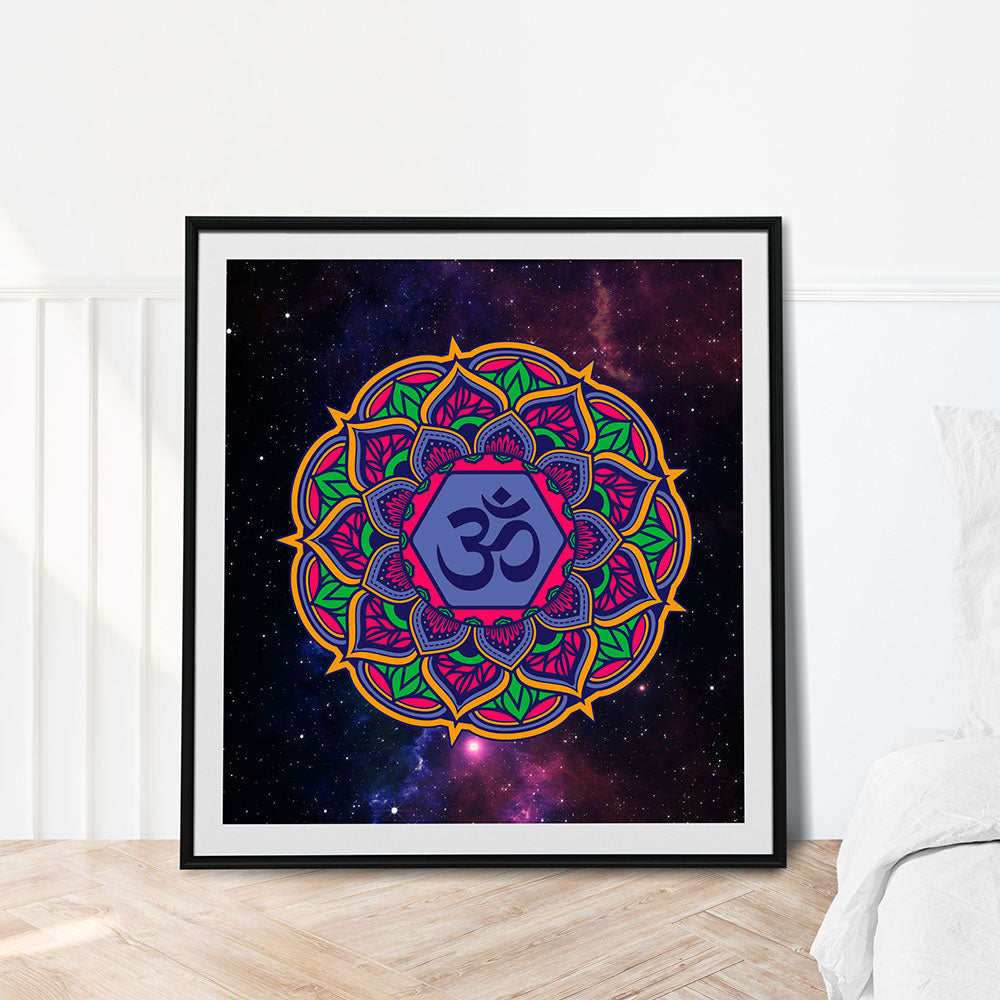 Cosmic Om Mandala Painting