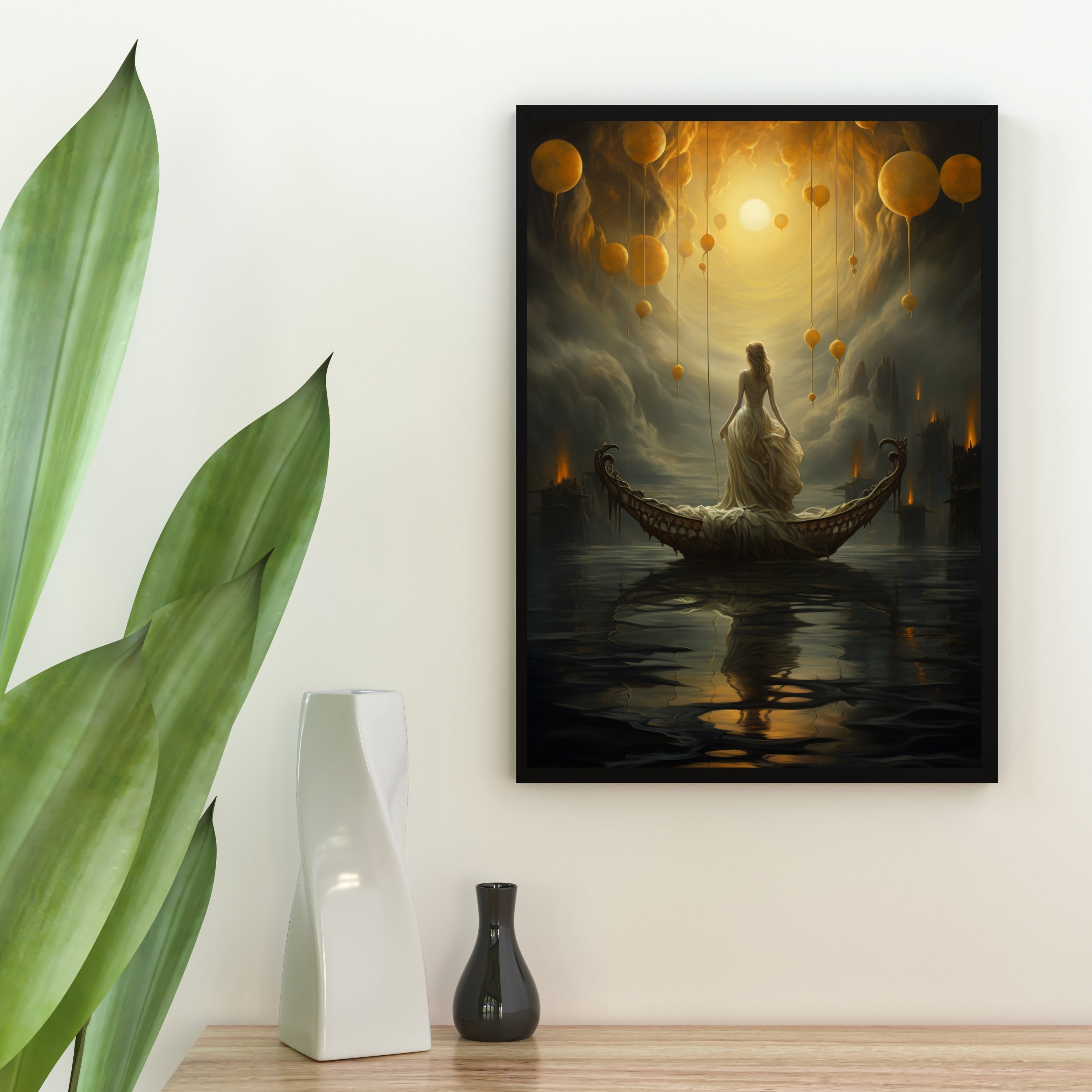 Celestial Voyag Krutik Canvas Painting