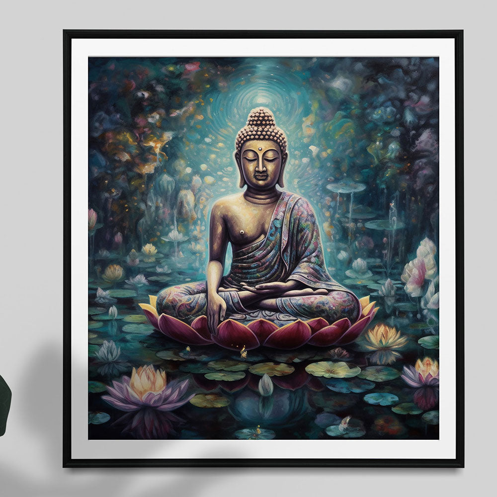 Enlightened Serenity: The Buddha's Tranquil Aura