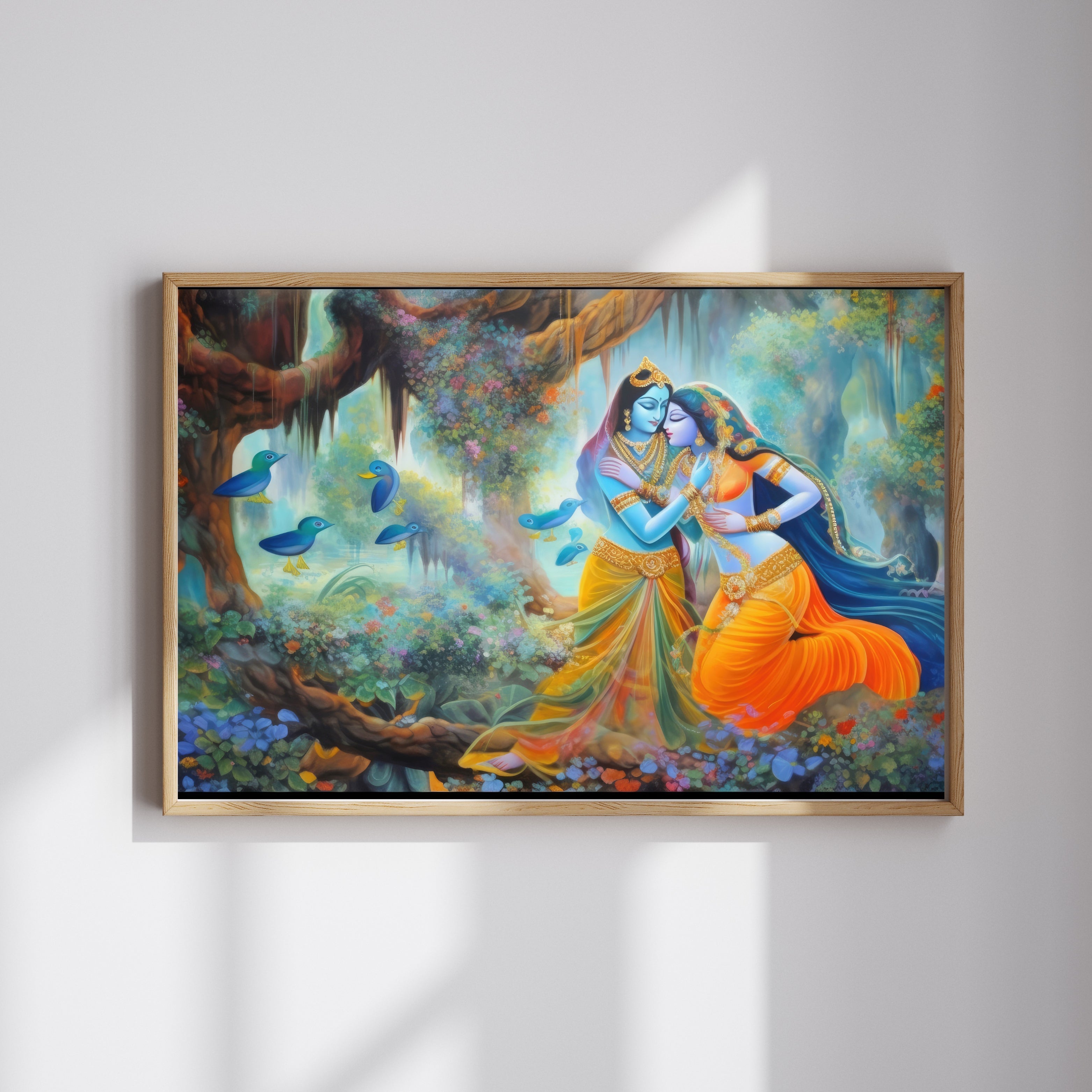 Radha Krishna Krutik Canvas Painting