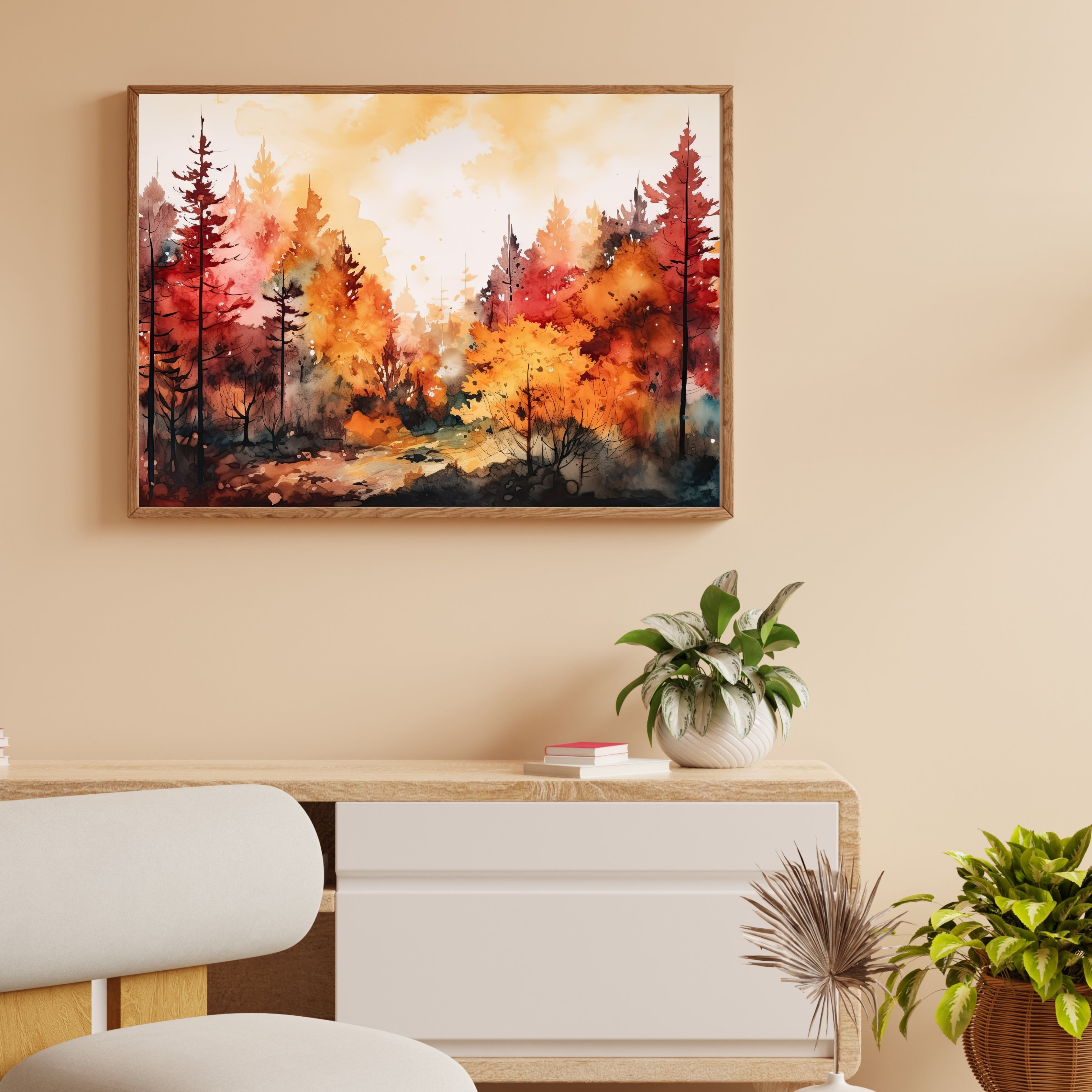 Autumn Glow Krutik Canvas Painting