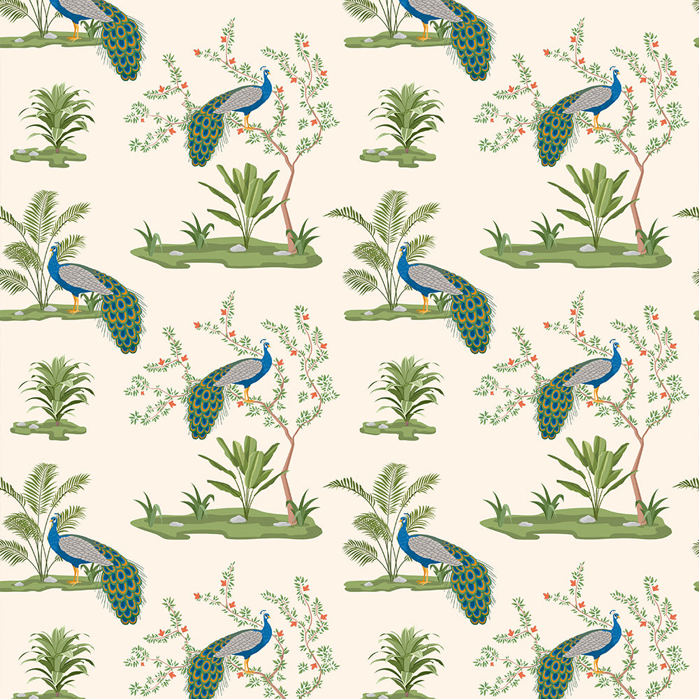 Lush Pattern of Pichwai - Krutik Timeless Wallpaper