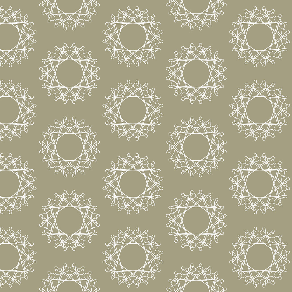 Green Geometric Shape Pattern Wallpaper