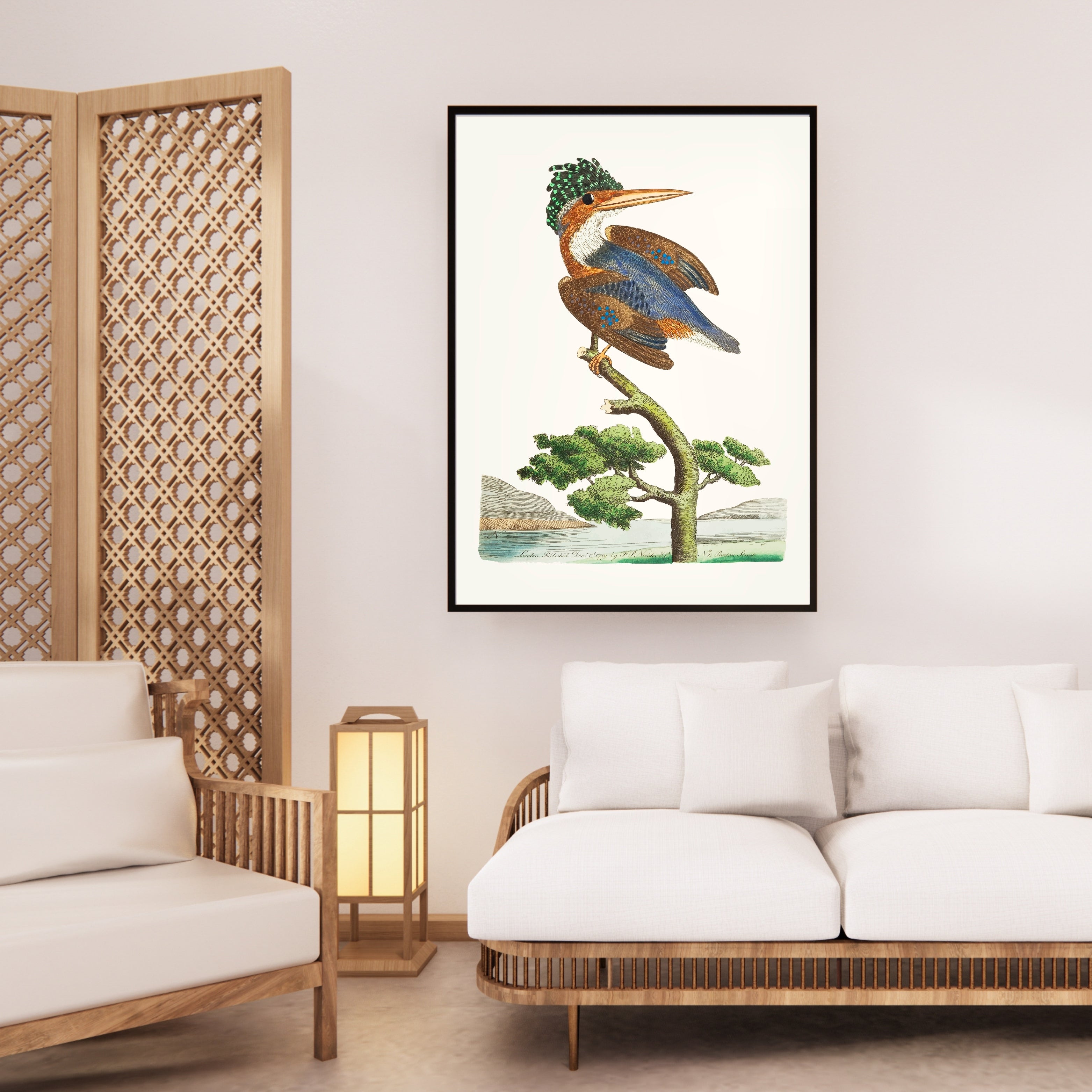 Abstract Bird Harmony Krutik Canvas Painting