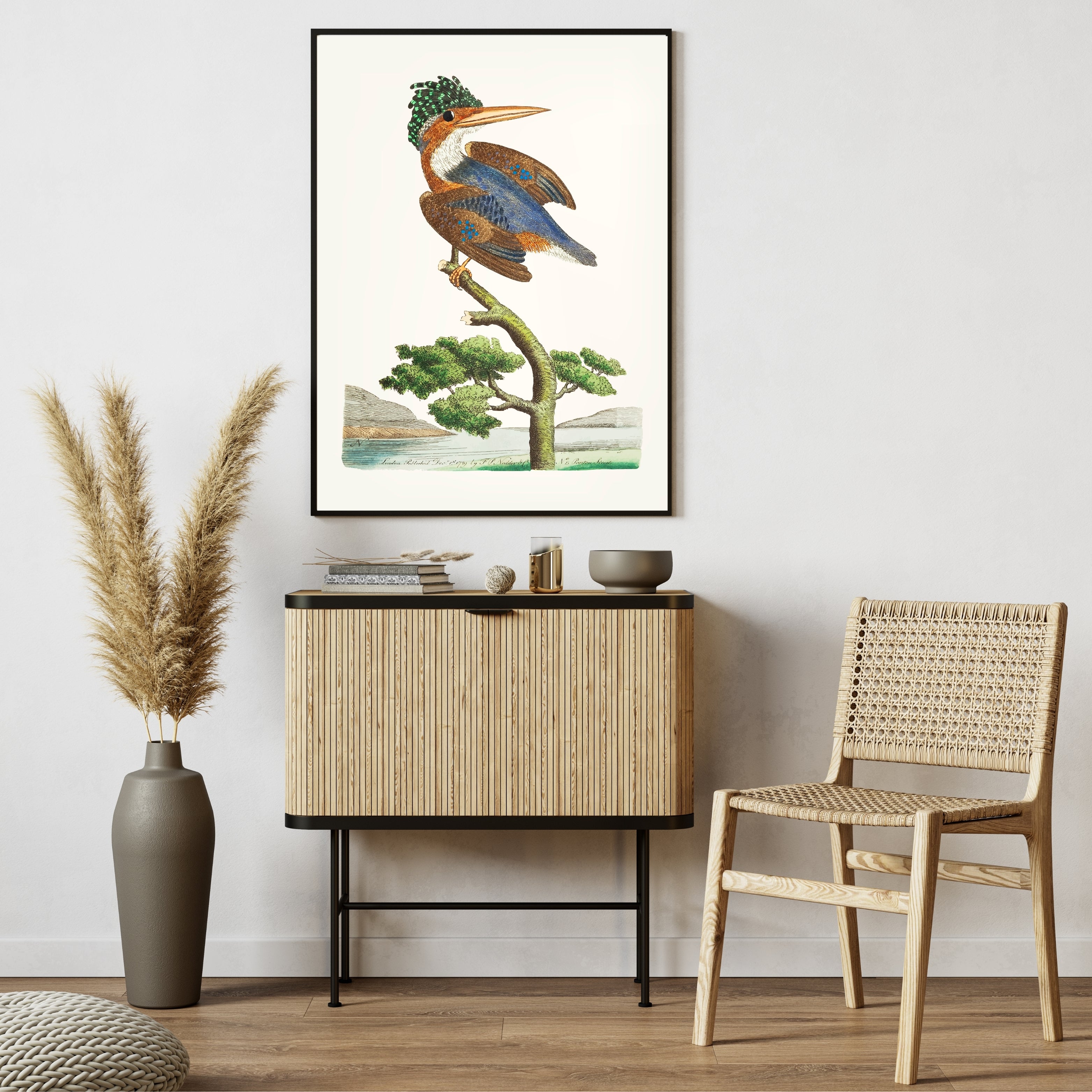 Abstract Bird Harmony Krutik Canvas Painting