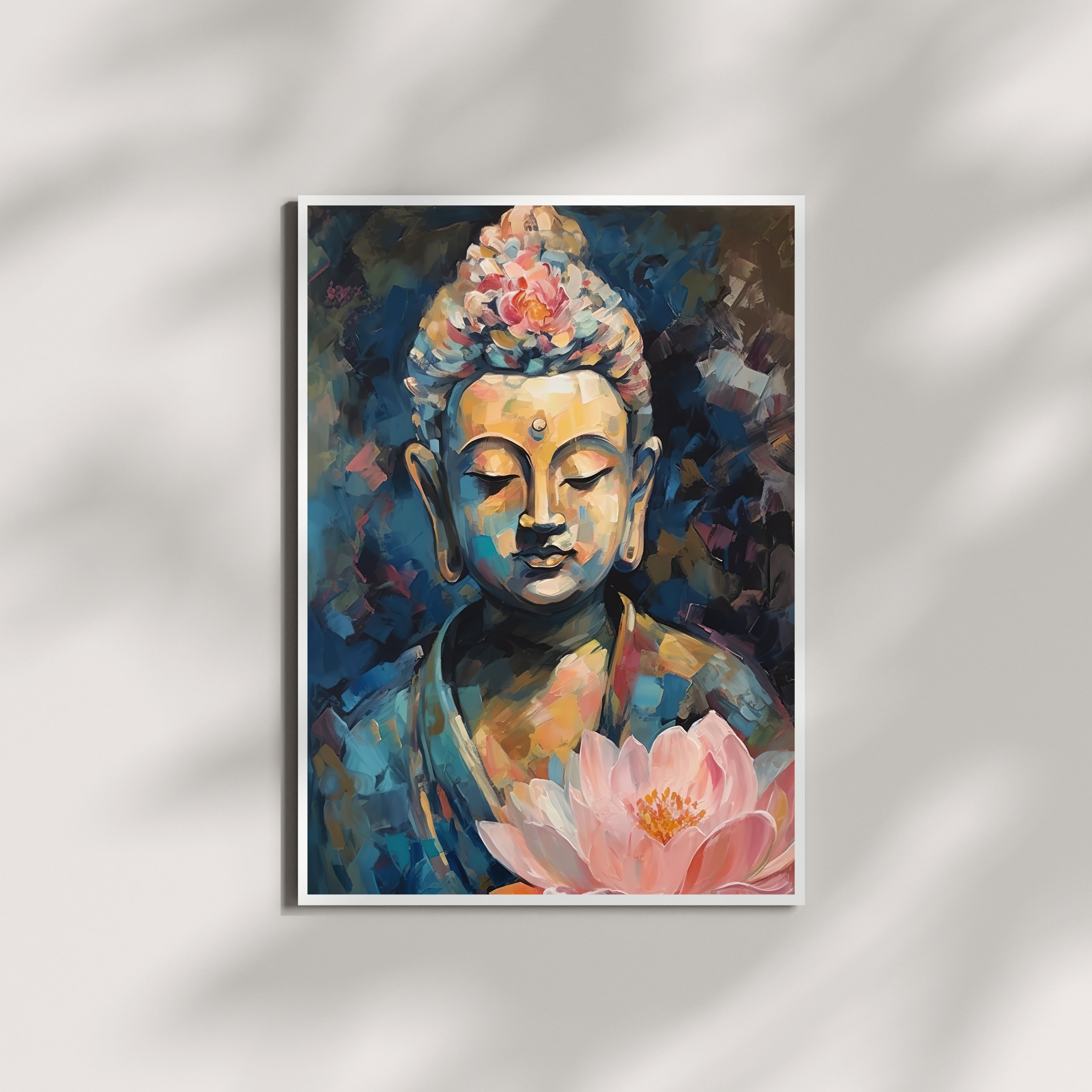 Buddha’s Radiance Krutik Canvas Painting