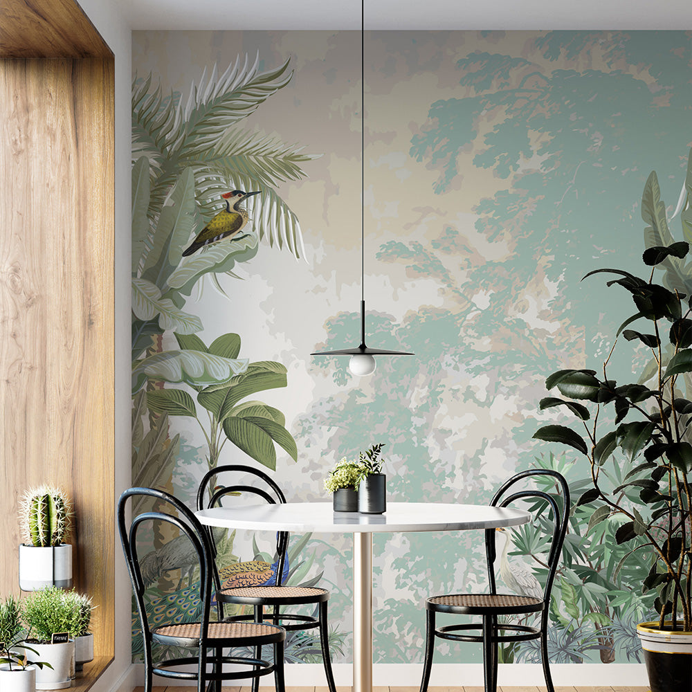 Timeless Tropical Retreat Krutik Wallpaper