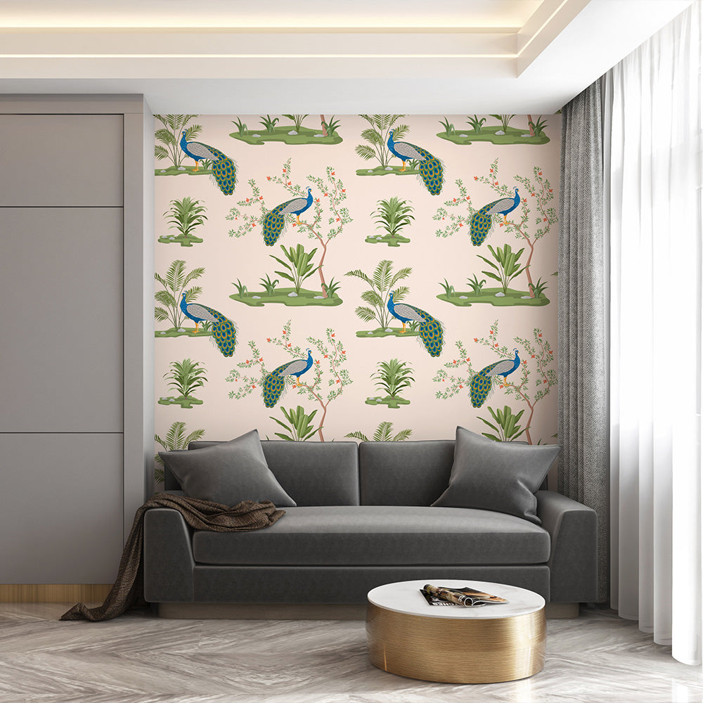 Lush Pattern of Pichwai - Krutik Timeless Wallpaper