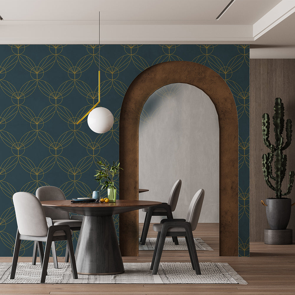 Geometric Art Deco Wallpaper