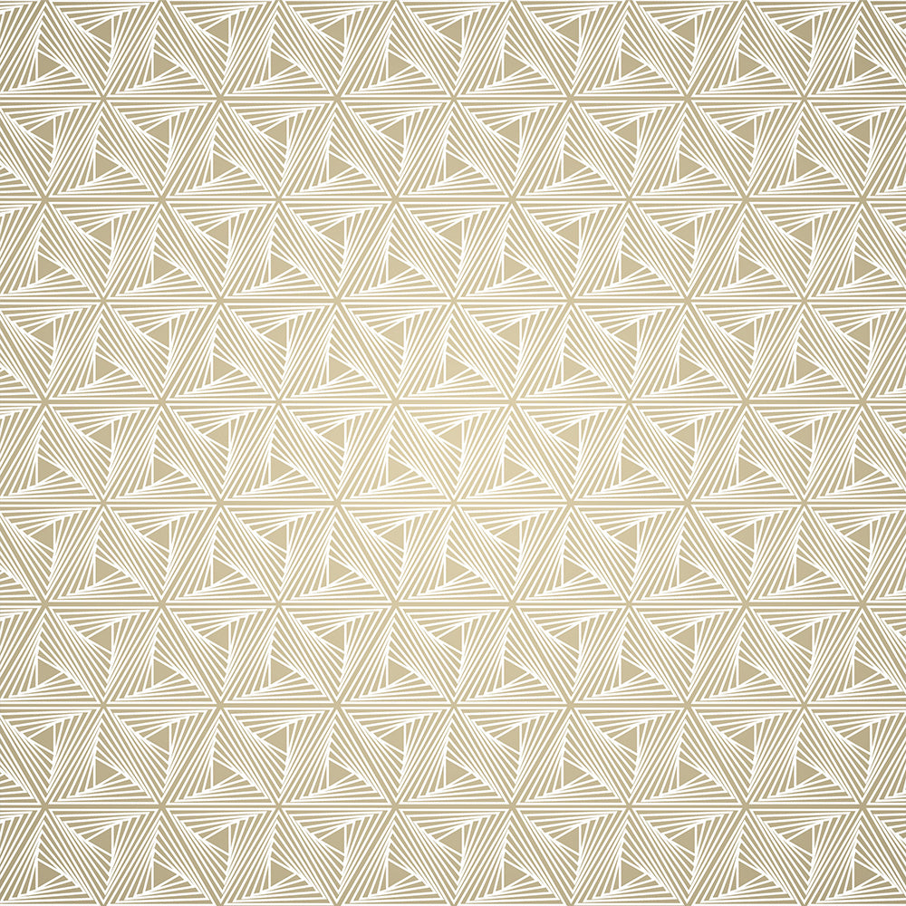 Gold Optical Pattern Wallpaper | Modern Glamour