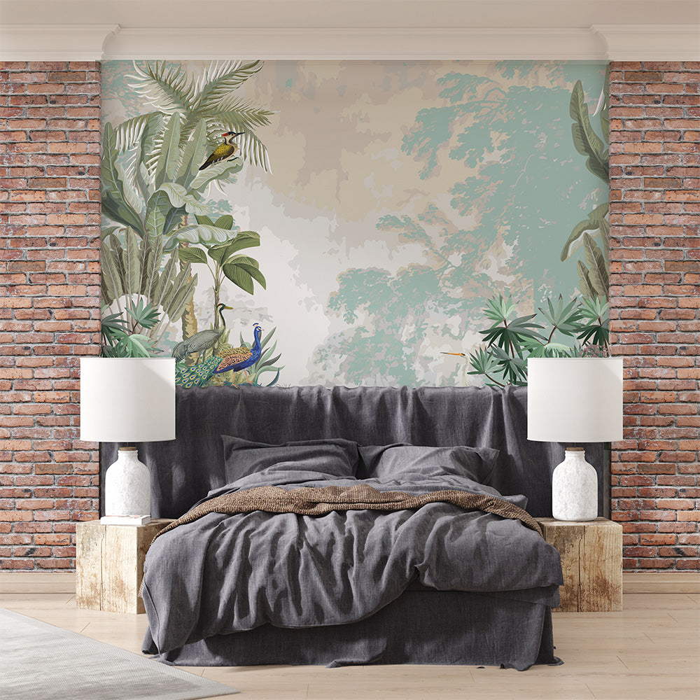 Timeless Tropical Retreat Krutik Wallpaper