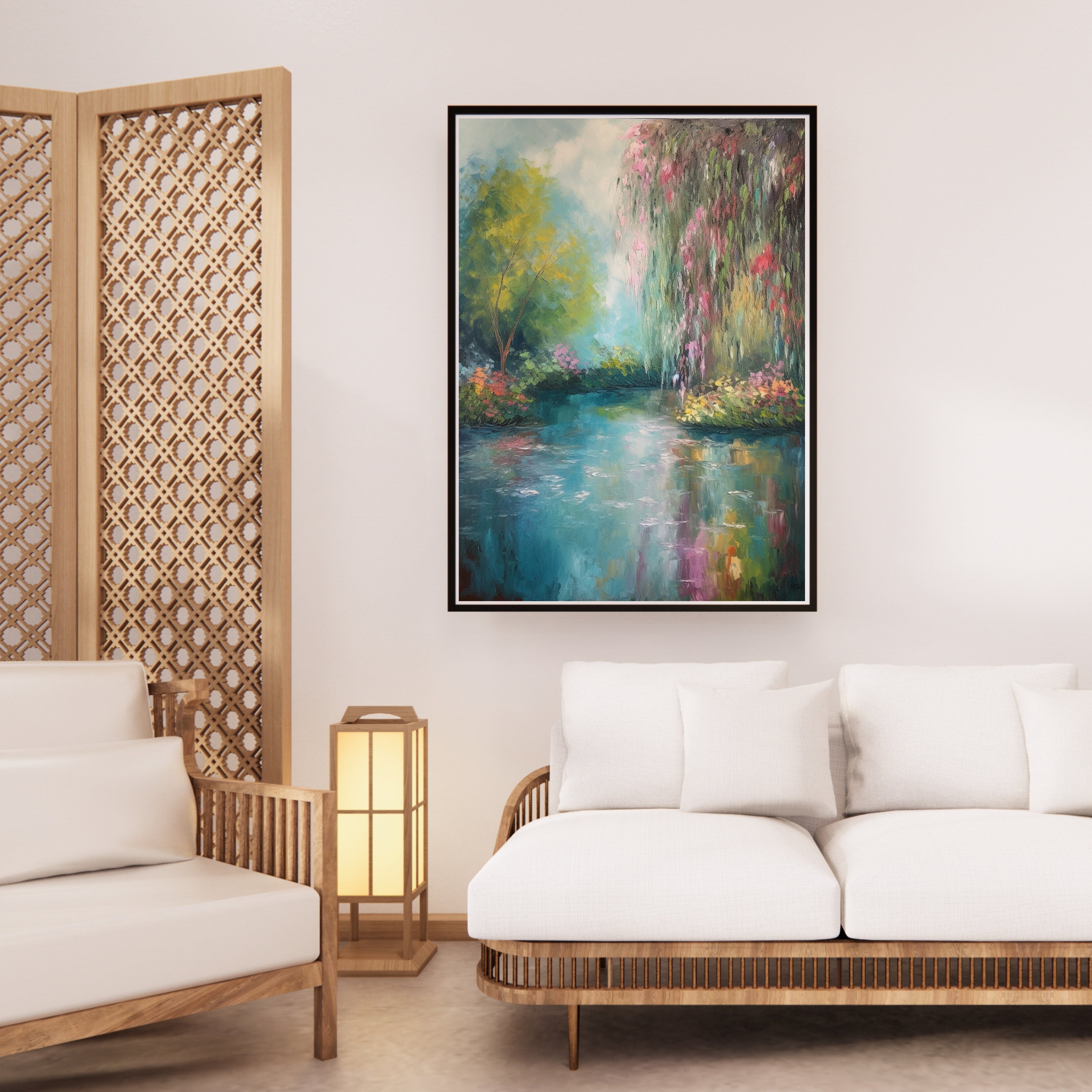 Enchanted Lake Krutik Canvas Painting