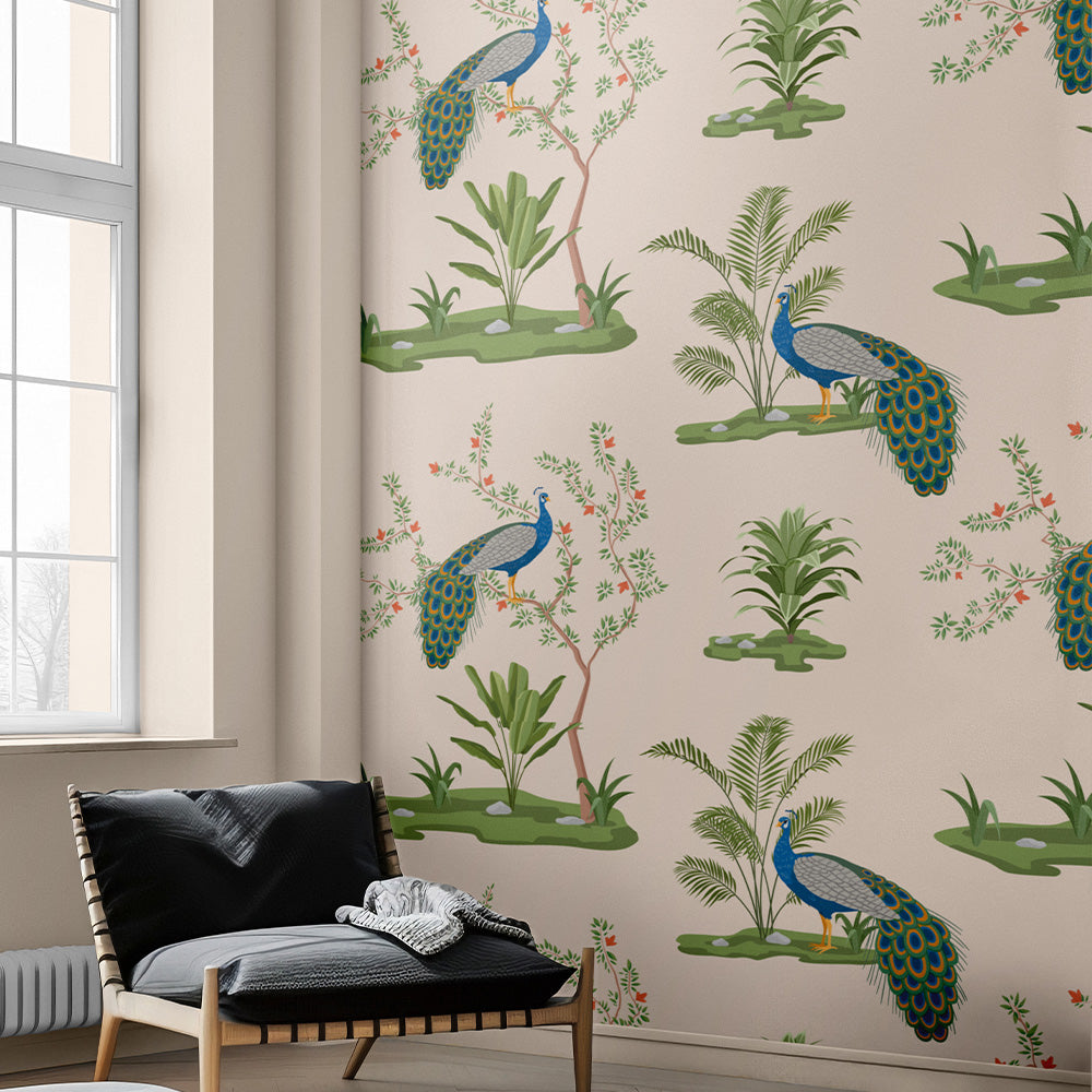 Lush Pattern of Pichwai - Krutik Timeless Wallpaper