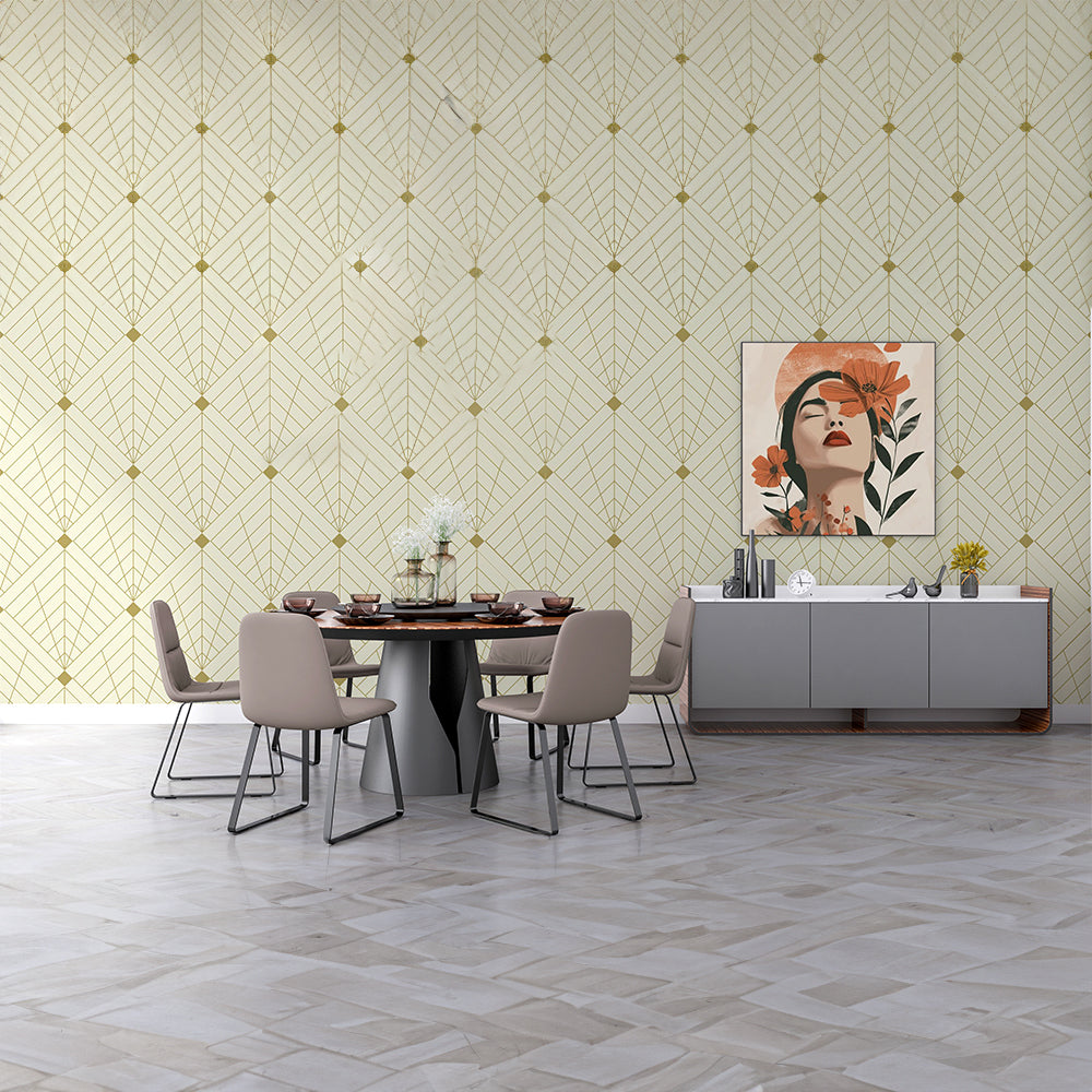 Gradient Gold Line Wallpaper | Sophisticated Elegance