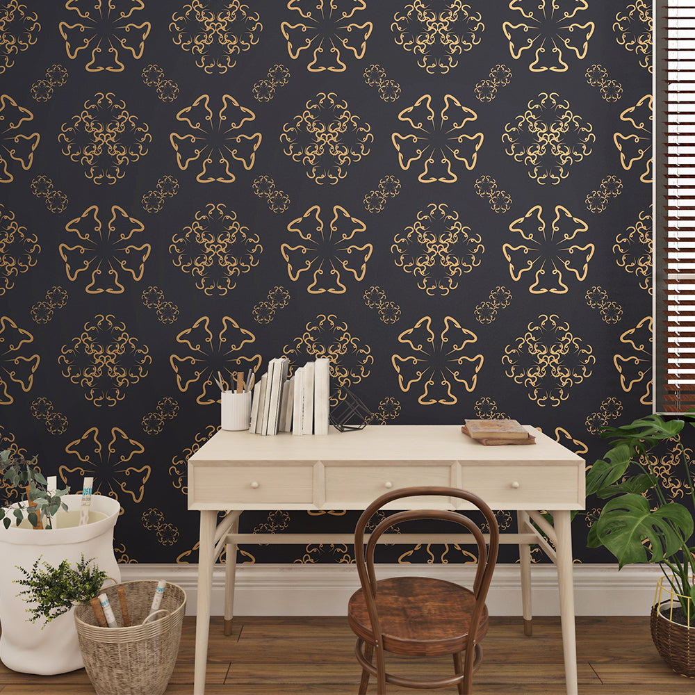 Black Matte Premium Wallpaper | Bold & Luxurious