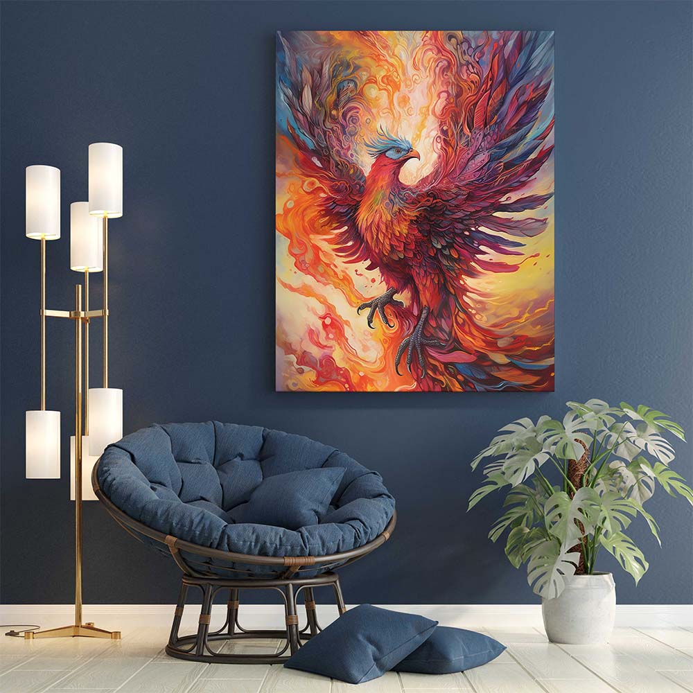 Invite Success & Positive Vibes With Phoenix Painting