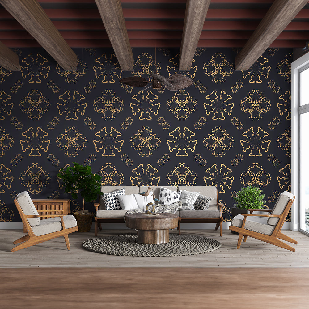 Black Matte Premium Wallpaper | Bold & Luxurious