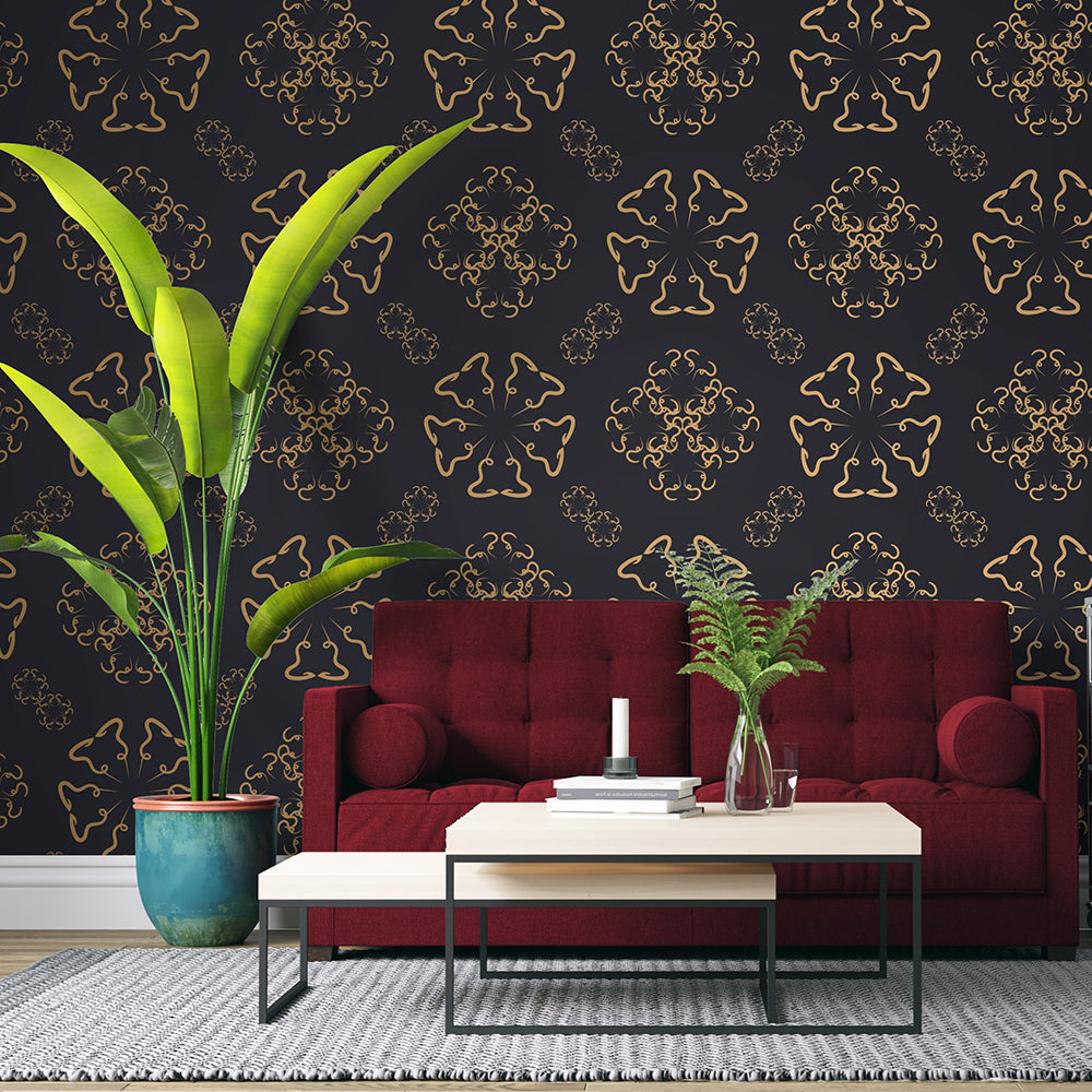 Black Matte Premium Wallpaper | Bold & Luxurious