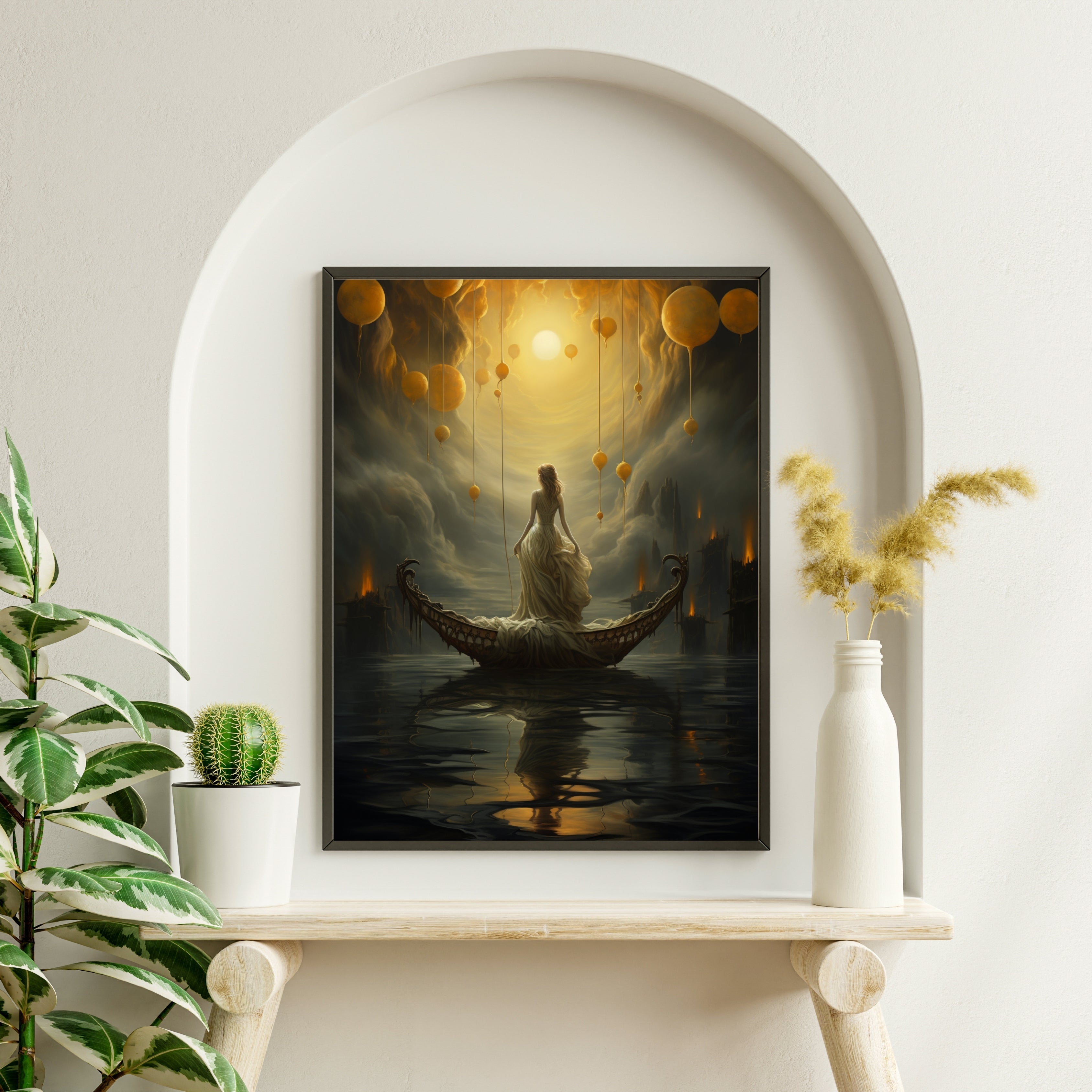 Celestial Voyag Krutik Canvas Painting