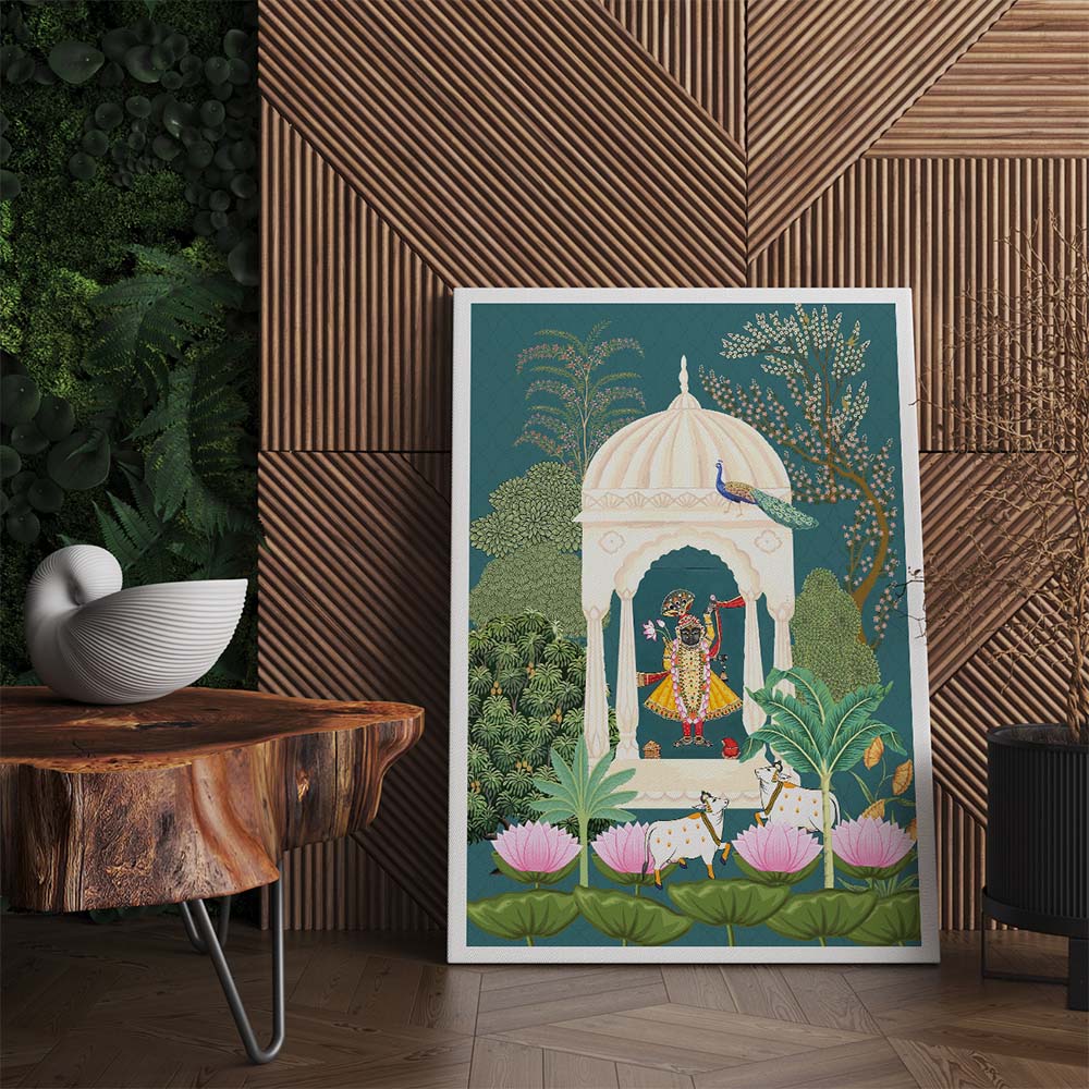 Sacred Lord Krishna Pichwai Painting