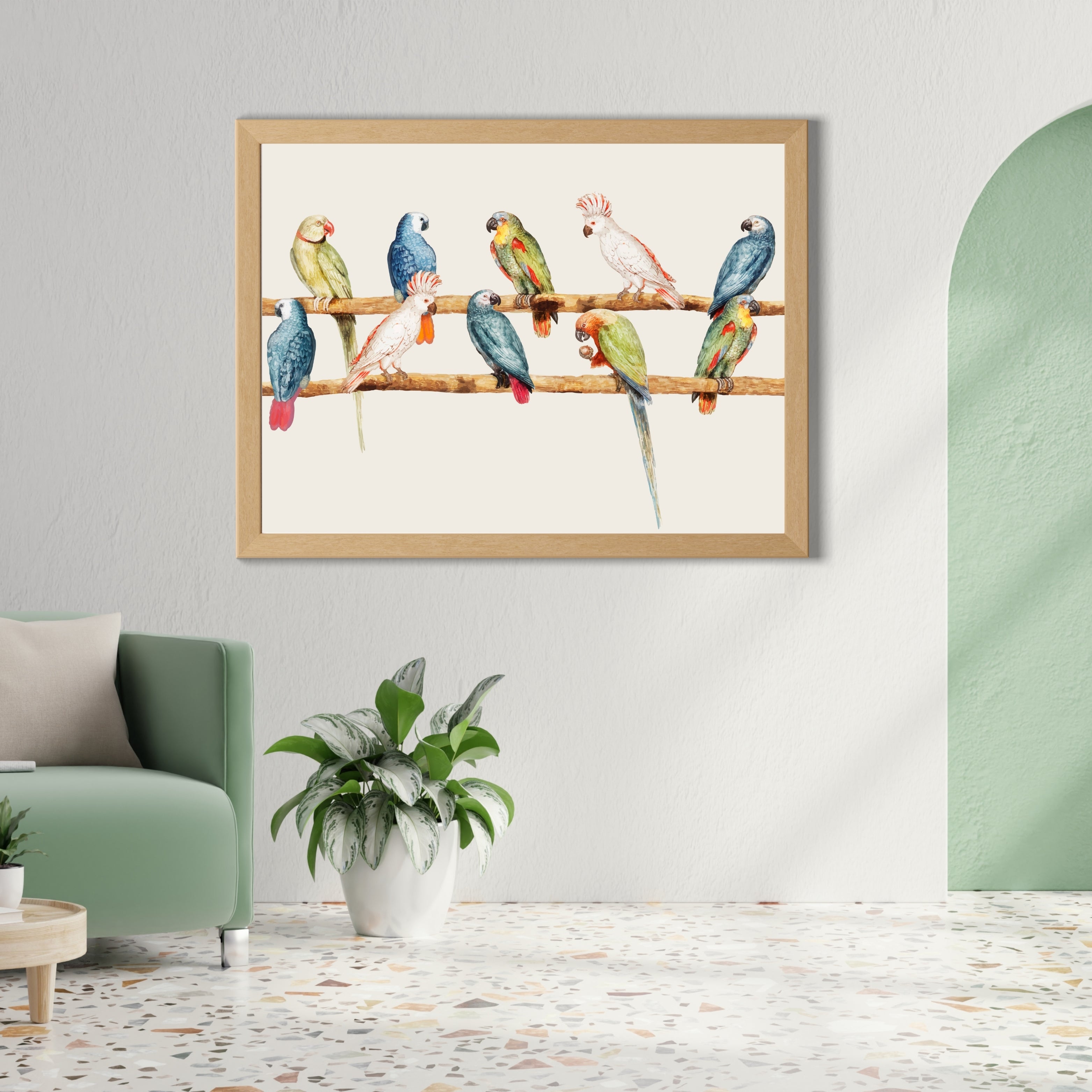 Symphony of birds Krutik Canvas Painting