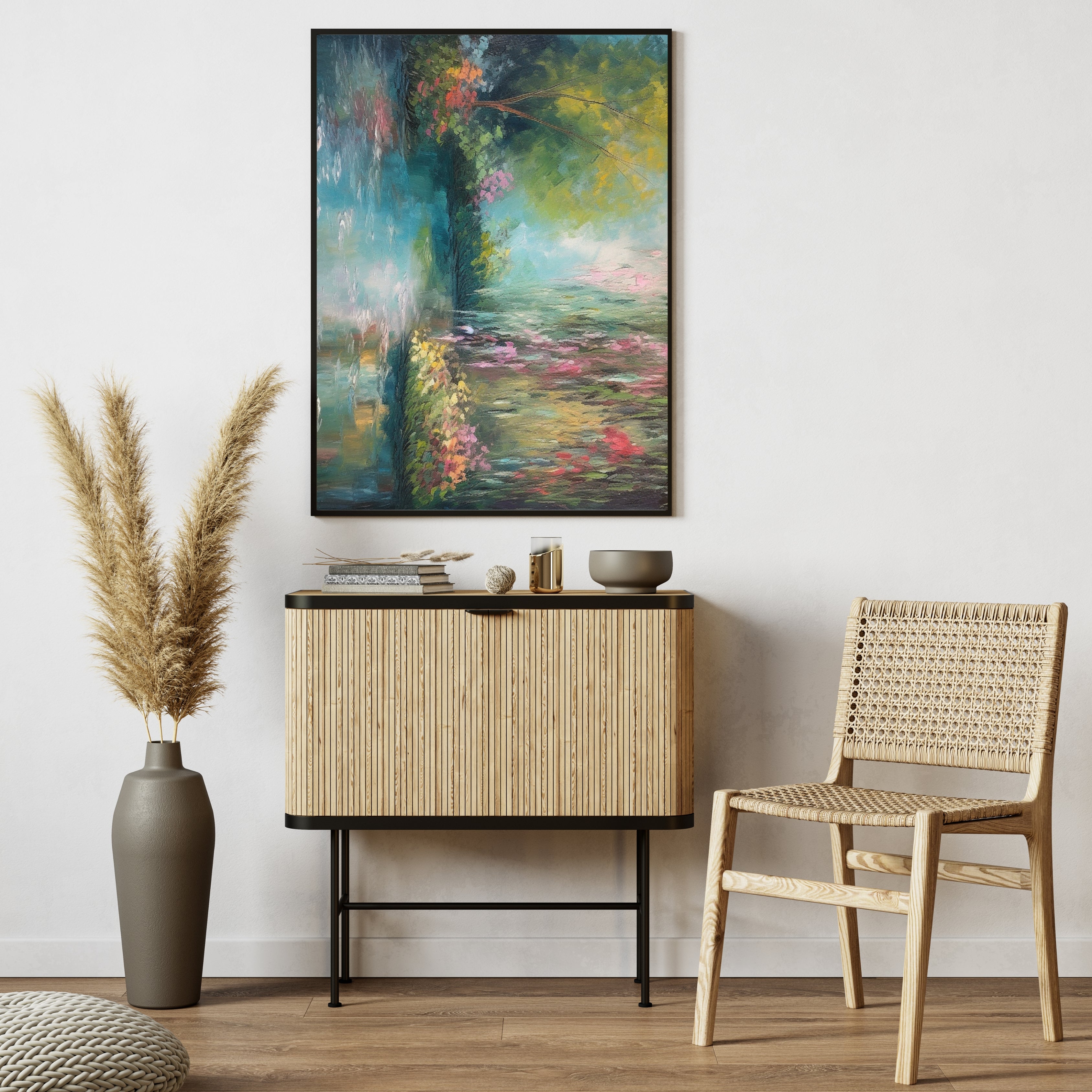 Enchanted Lake Krutik Canvas Painting