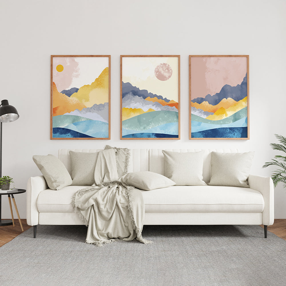 Set of 3 Eternal Nature Abstract Painting