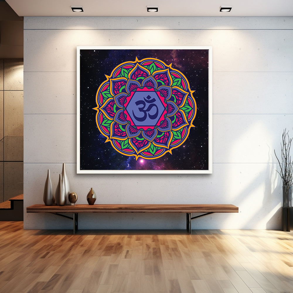 Cosmic Om Mandala Painting