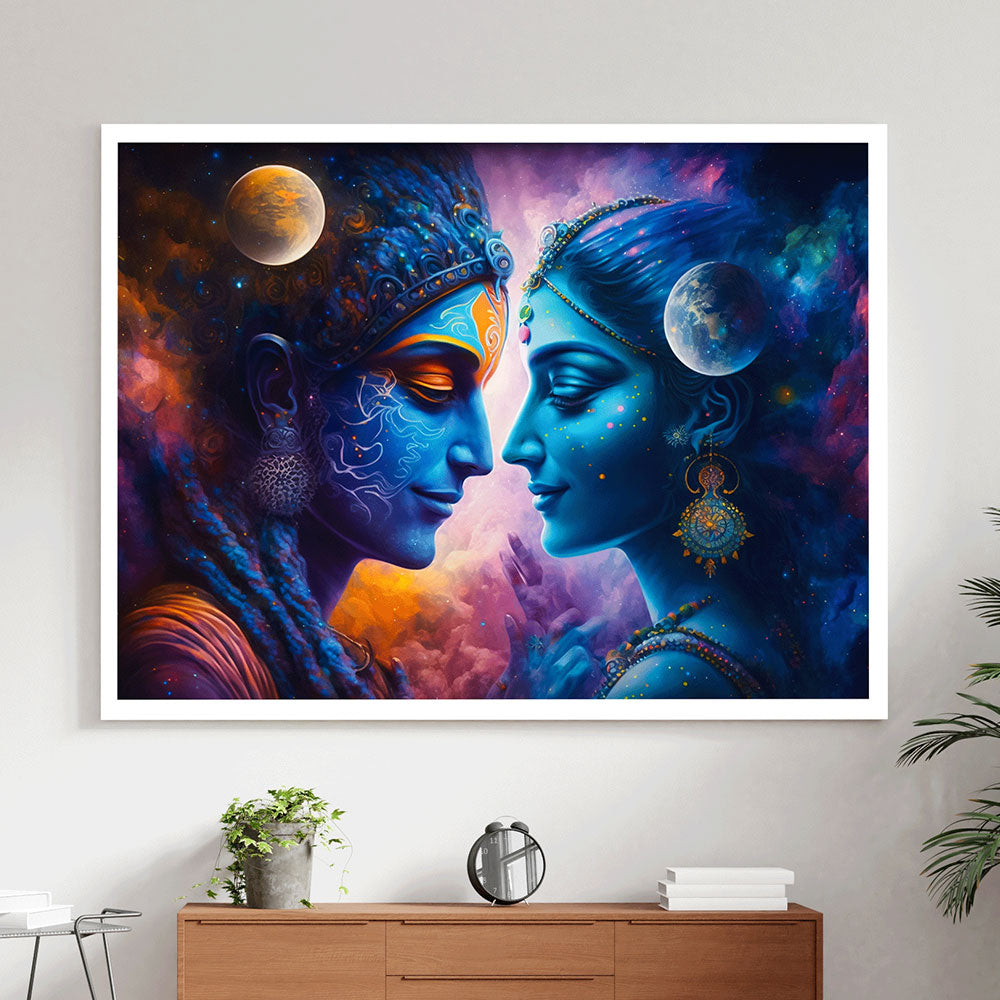 Eternal Love- Radha Krishna Canvas Art