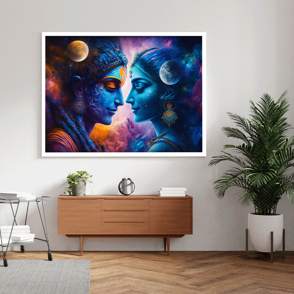 Eternal Love- Radha Krishna Canvas Art